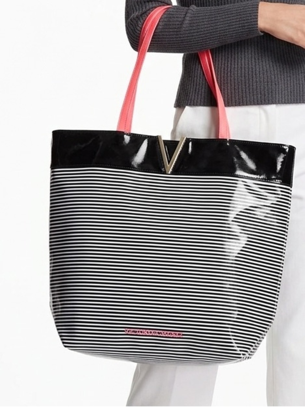 Victoria’s Secret Striped Tote Bag